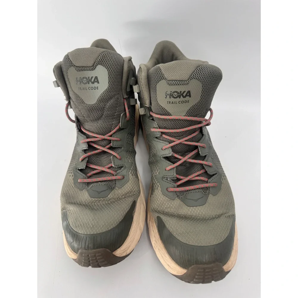 Hoka Trail Code GTX Hiking Boots Mens 12.5 Green GORE-TEX 1123165